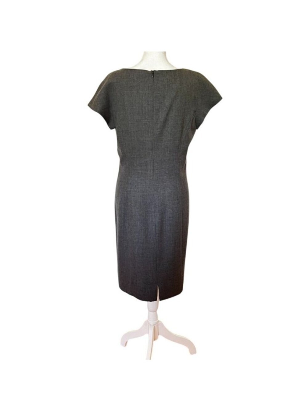 90s Minimalist NR1 Womens Sz 8 Sheath Dress Vintage Old Money Quiet Luxury Chic - Picture 4 of 9